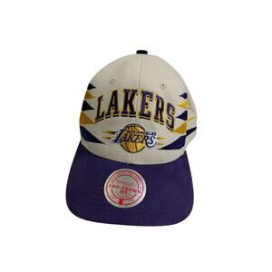Los Angeles Lakers Hat, Mitchell & Ness, Double Diamond, Pro Crown Fit, Snapback